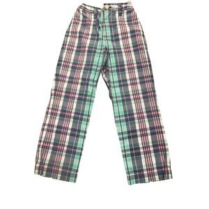 Vineyard Vines Plaid Pants Preppy Golf Chino Flat Front Boy Size 6 Ivy Spring